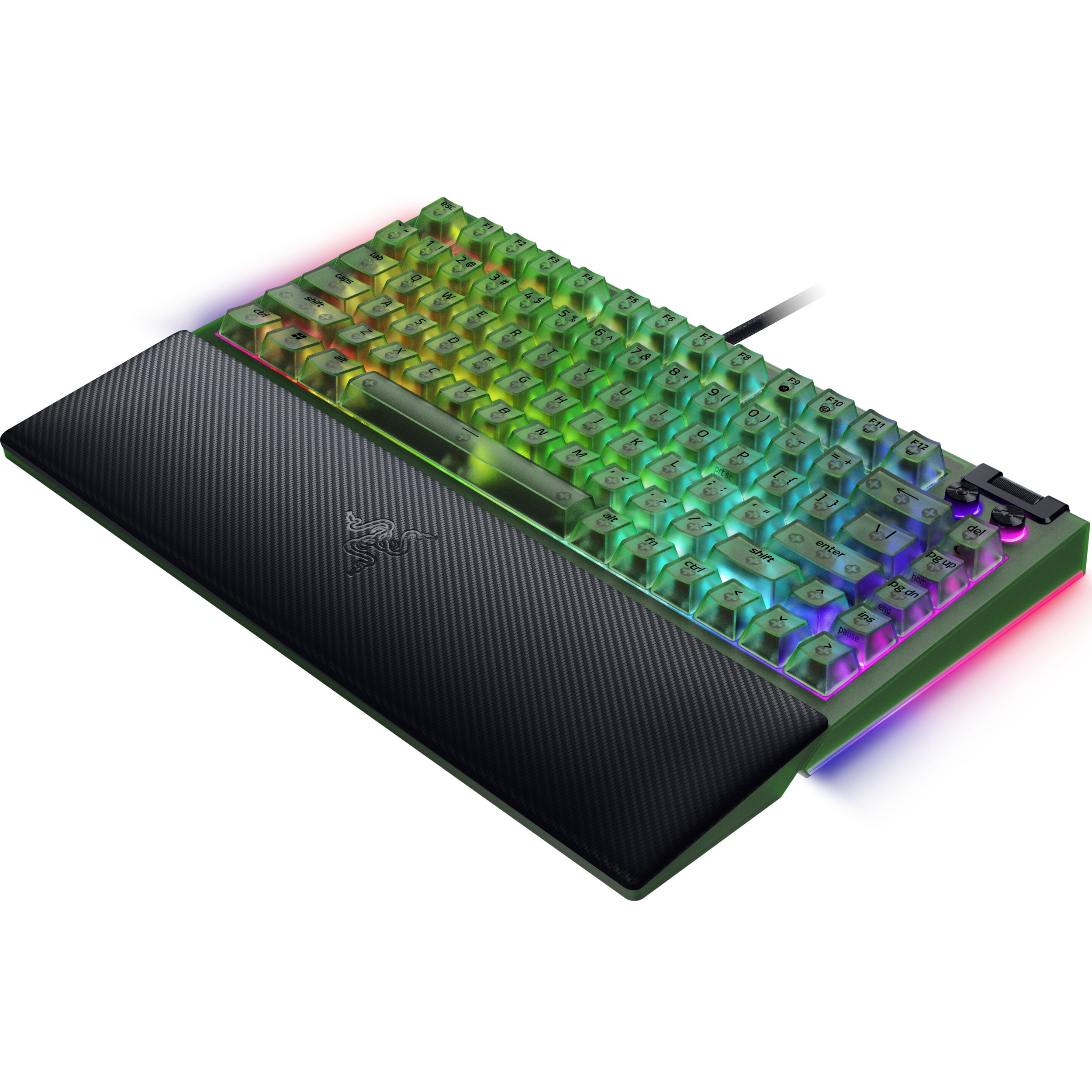 Клавіатура RAZER BlackWidow V4 75% Orange Tactile Switch Gen. 3 Phantom Green Edition (RZ03-05003300-R3M1)