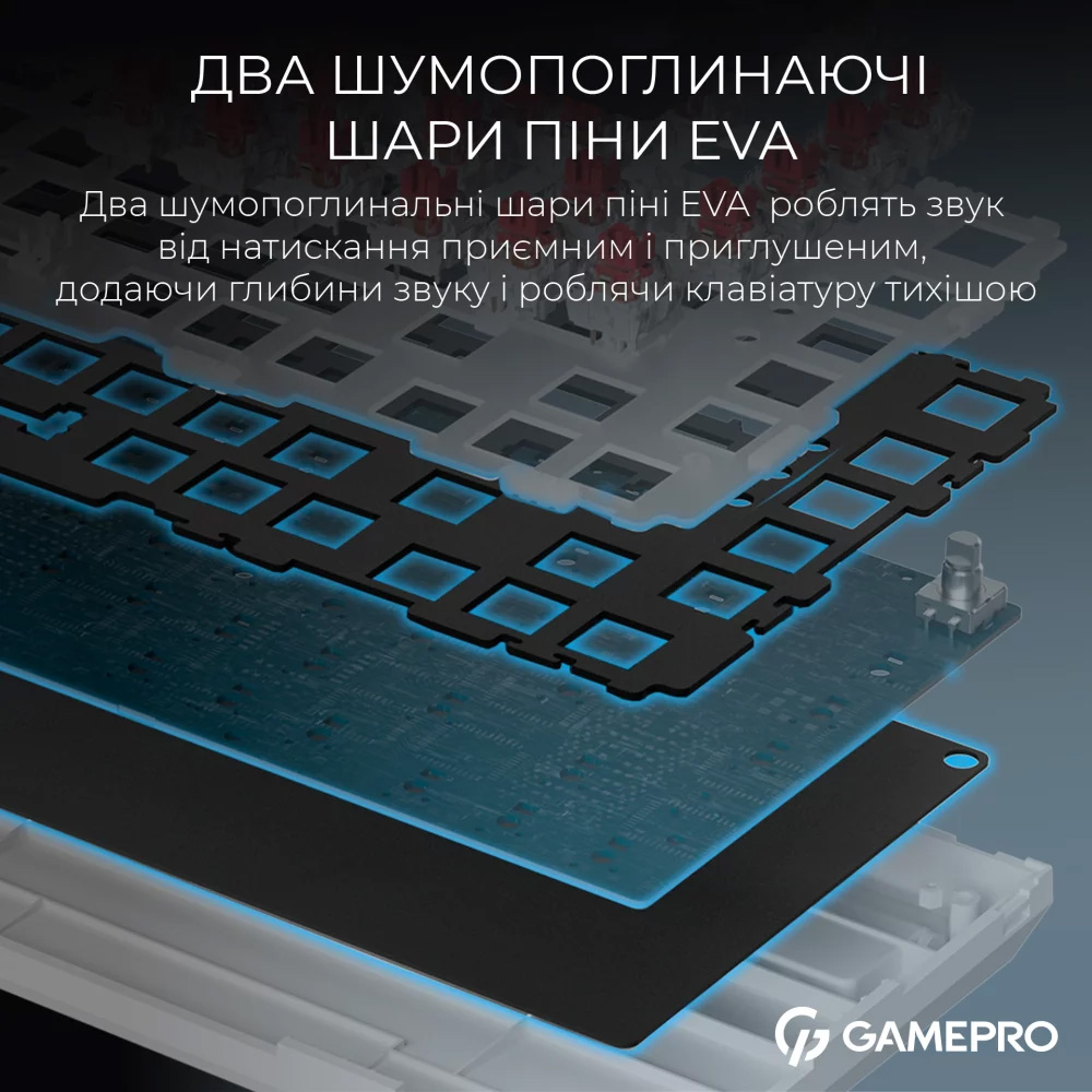 Клавиатура беспроводная GAMEPRO Asgard Valhalla MK160W Pro QLAB Orange Switch White