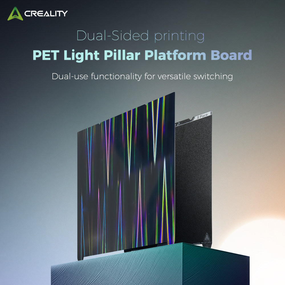 Двостороння PET пластина CREALITY Dual-Sided Printing PET Light Pilla Platform Board for K1, Ender-3 315x310mm (4004090145)