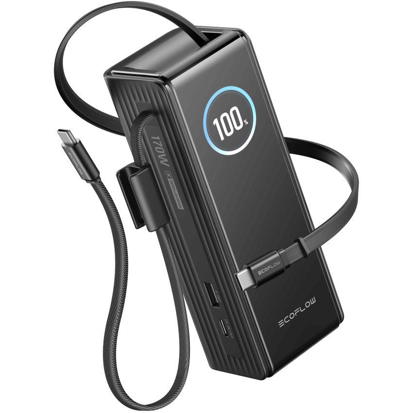 Повербанк ECOFLOW RAPID Power Bank 170W 25000mAh Black