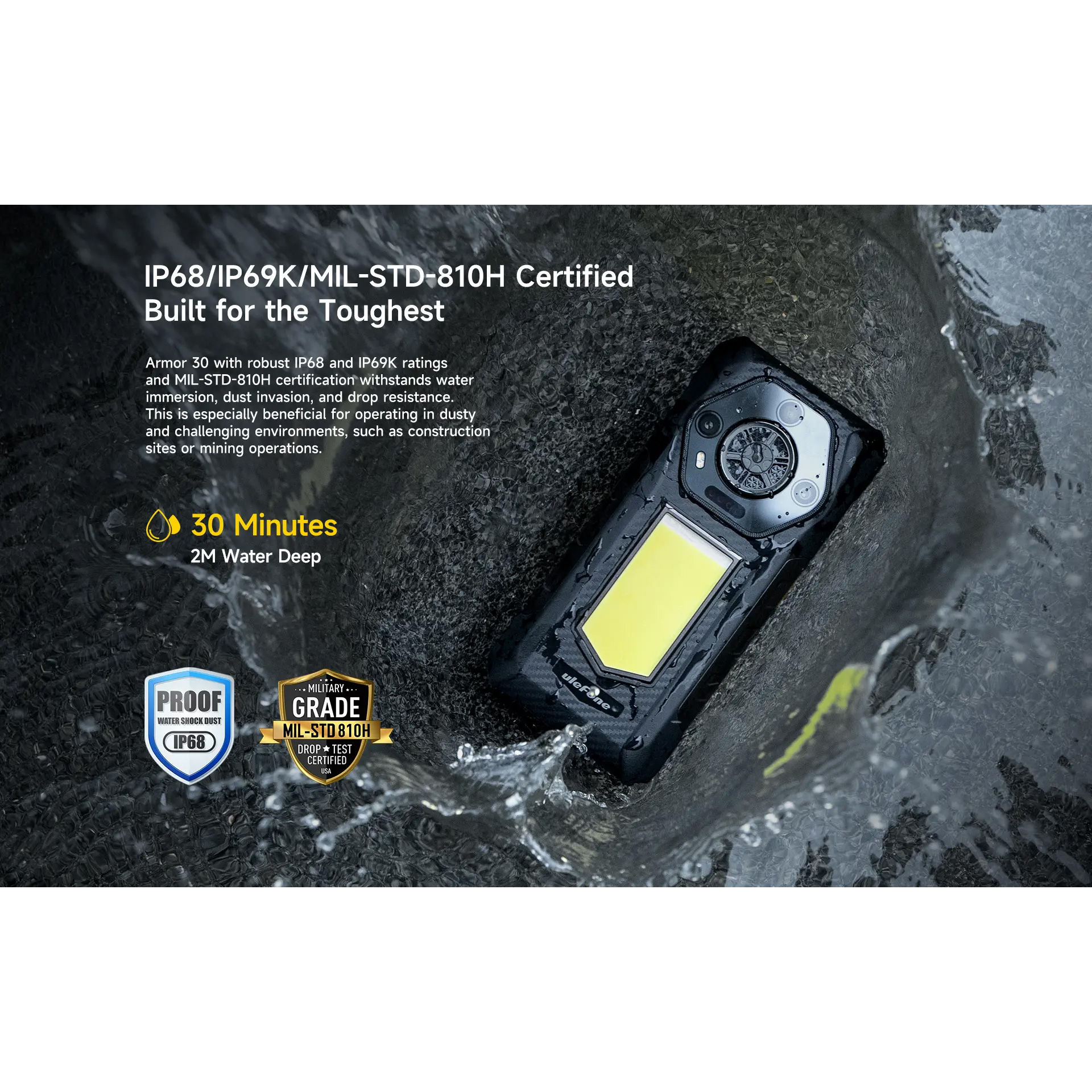 Смартфон ULEFONE Armor 30 12/512GB Magic Black