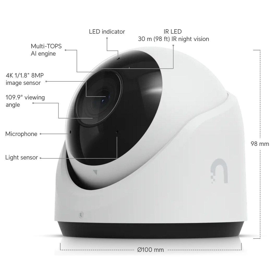 IP-камера UBIQUITI UniFi G6 Turret (UVC-G6-TURRET-W)