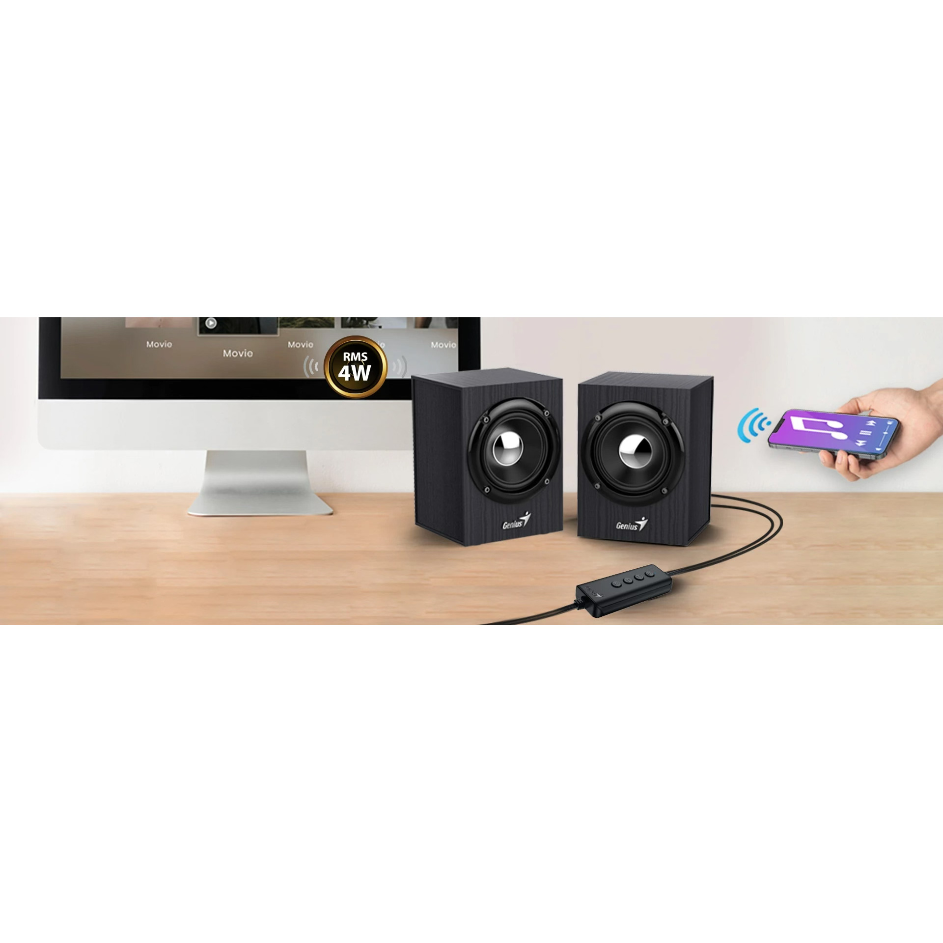 Акустична система GENIUS SP-HF385BT Black (31730046400)