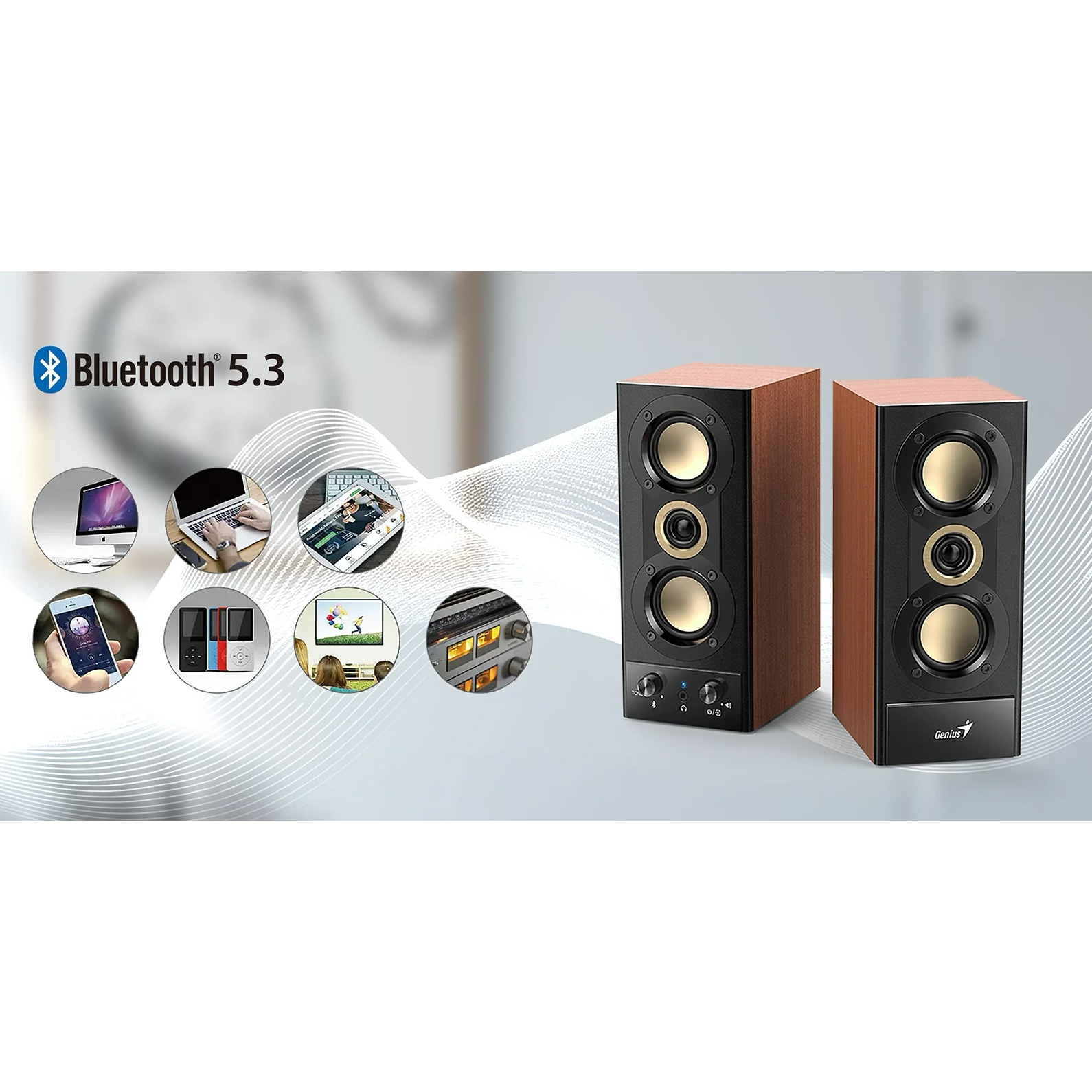 Акустическая система GENIUS SP-HF800BT Black (31730051401)