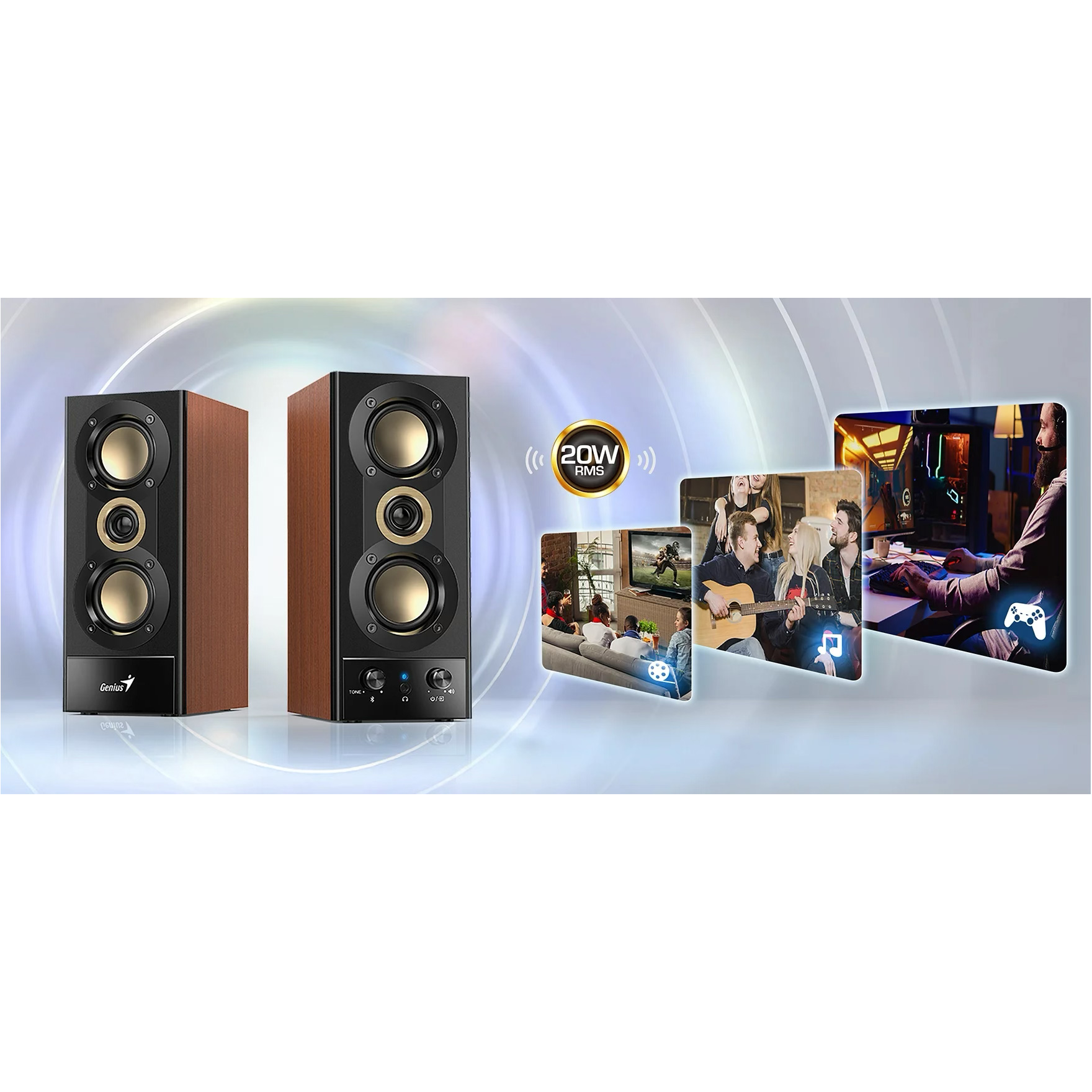Акустическая система GENIUS SP-HF800BT Black (31730051401)