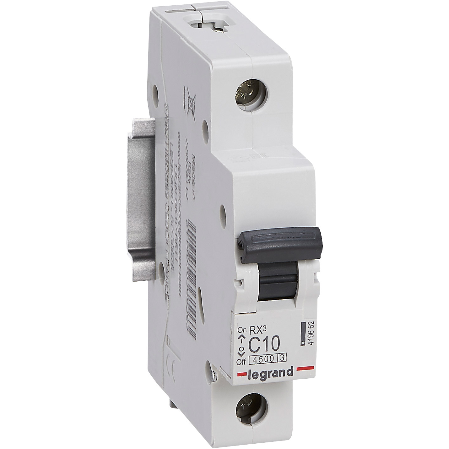 Вимикач автоматичний LEGRAND Rx3 1p, 10А, C, 4.5кА