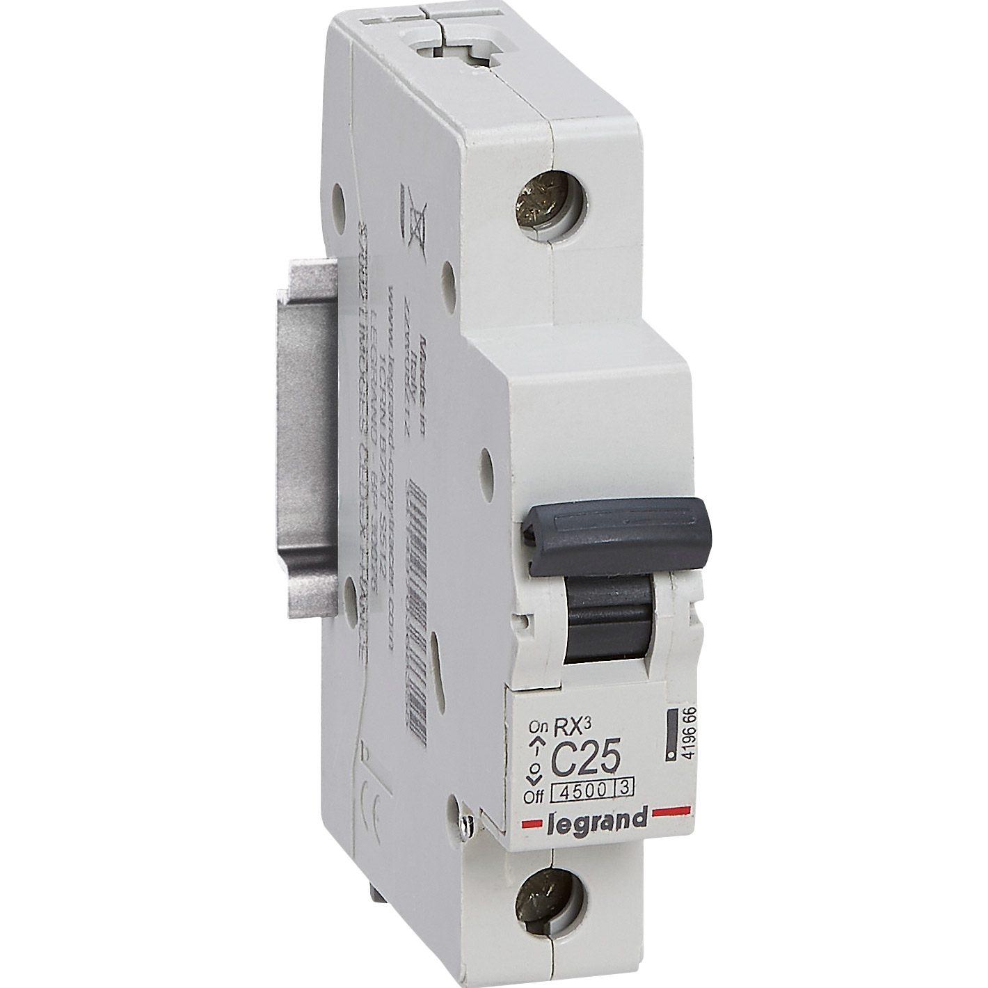 Вимикач автоматичний LEGRAND Rx3 1p, 25А, C, 4.5кА