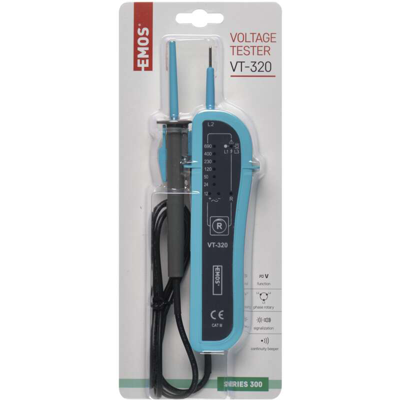 Тестер напряжения EMOS VT-320 12-690V (M0012A)