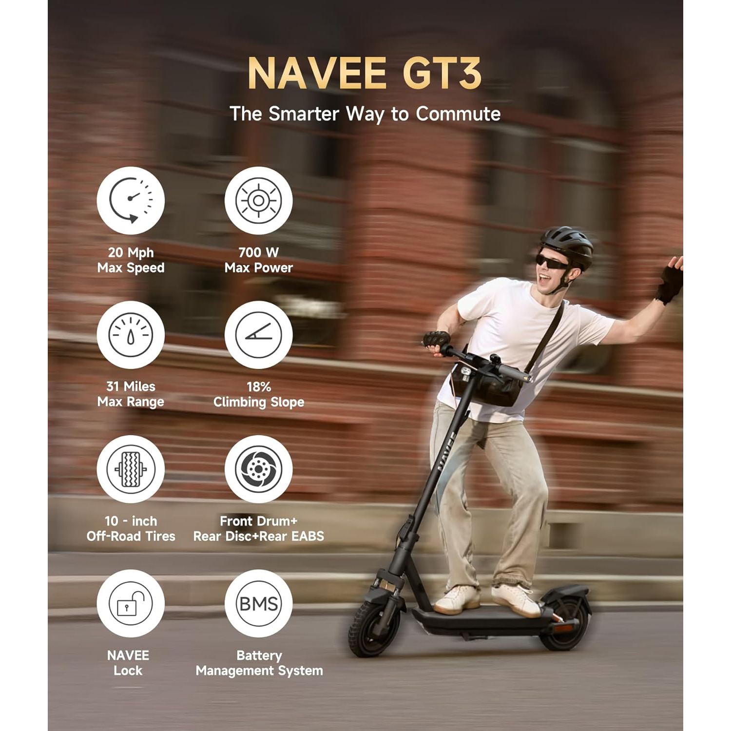 Електросамокат NAVEE GT3