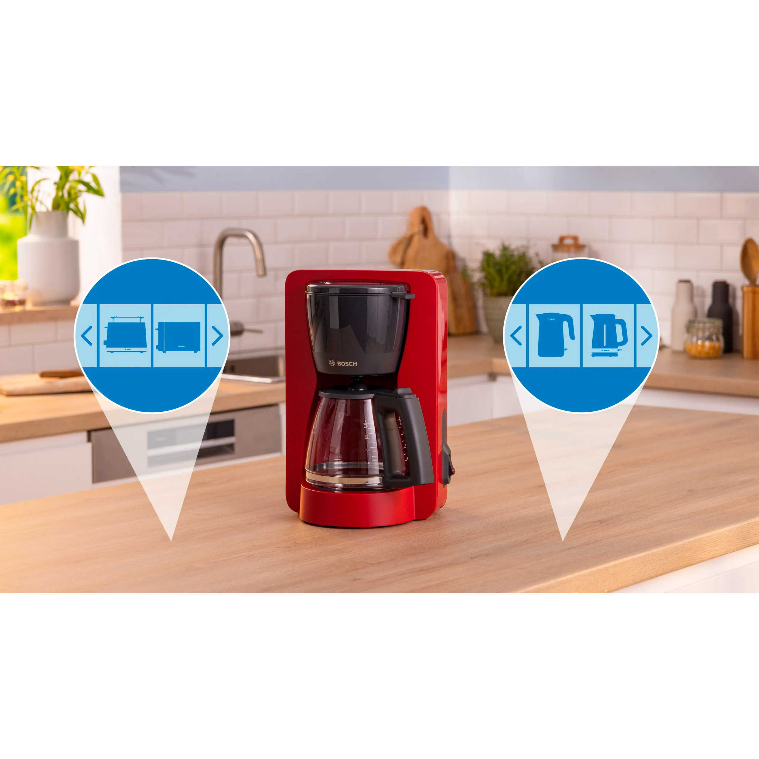 Крапельна кавоварка BOSCH MyMoment TKA2M114 Red