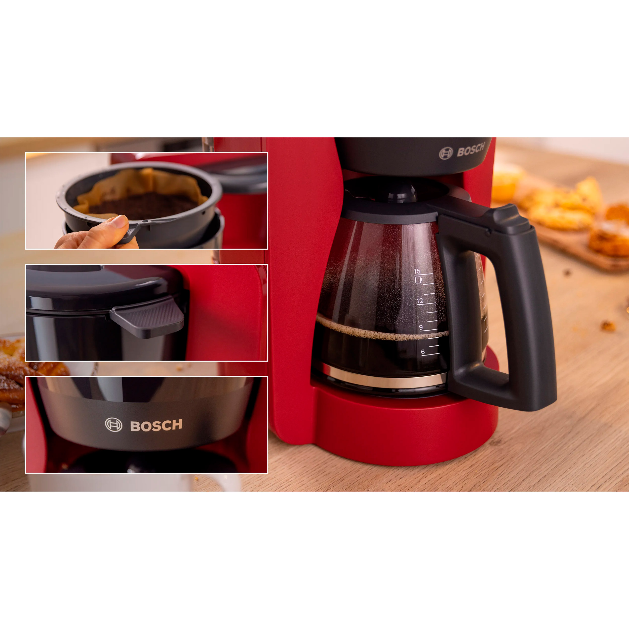 Крапельна кавоварка BOSCH MyMoment TKA2M114 Red