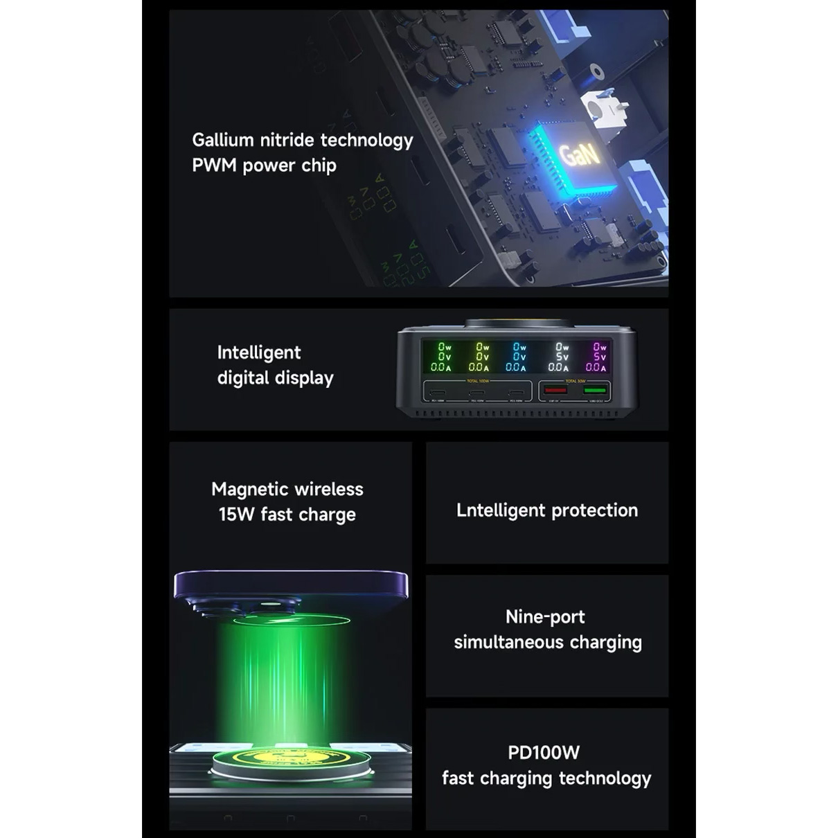 Зарядная станция MECHANIC S-Power 140W Gray