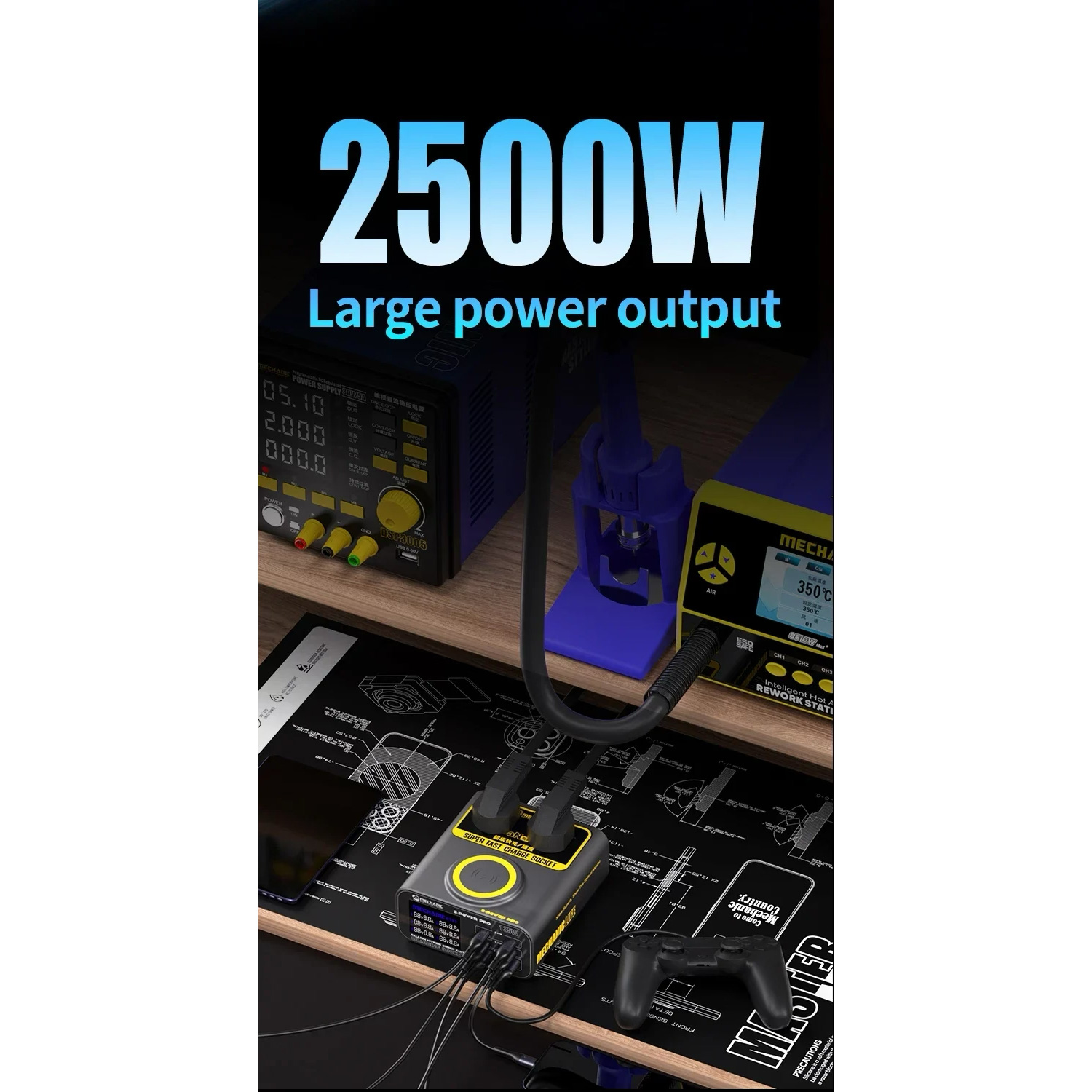 Зарядна станція MECHANIC S-Power Pro 135W Gray