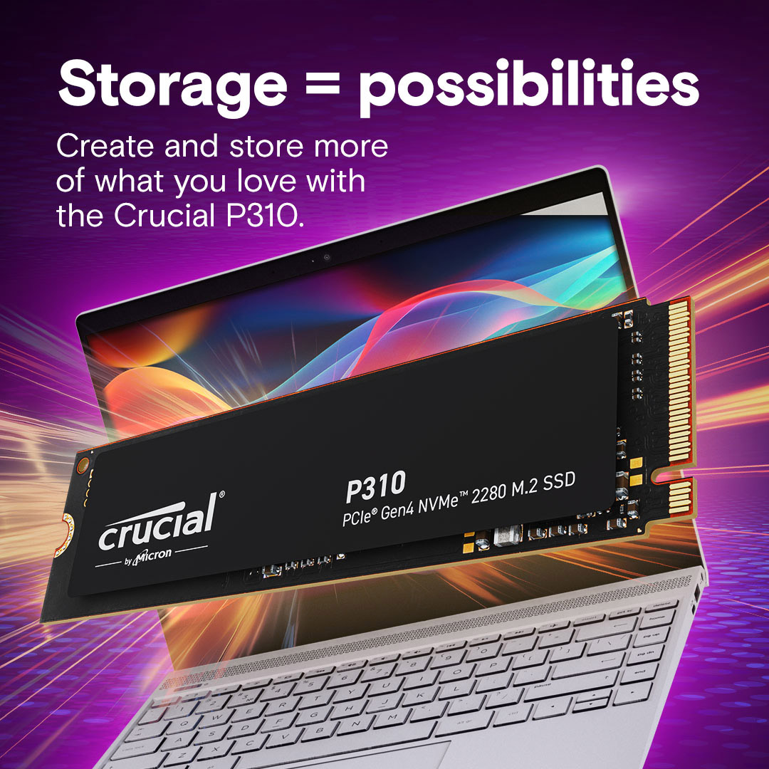 SSD диск CRUCIAL P310 4TB M.2 NVMe (CT4000P310SSD8)