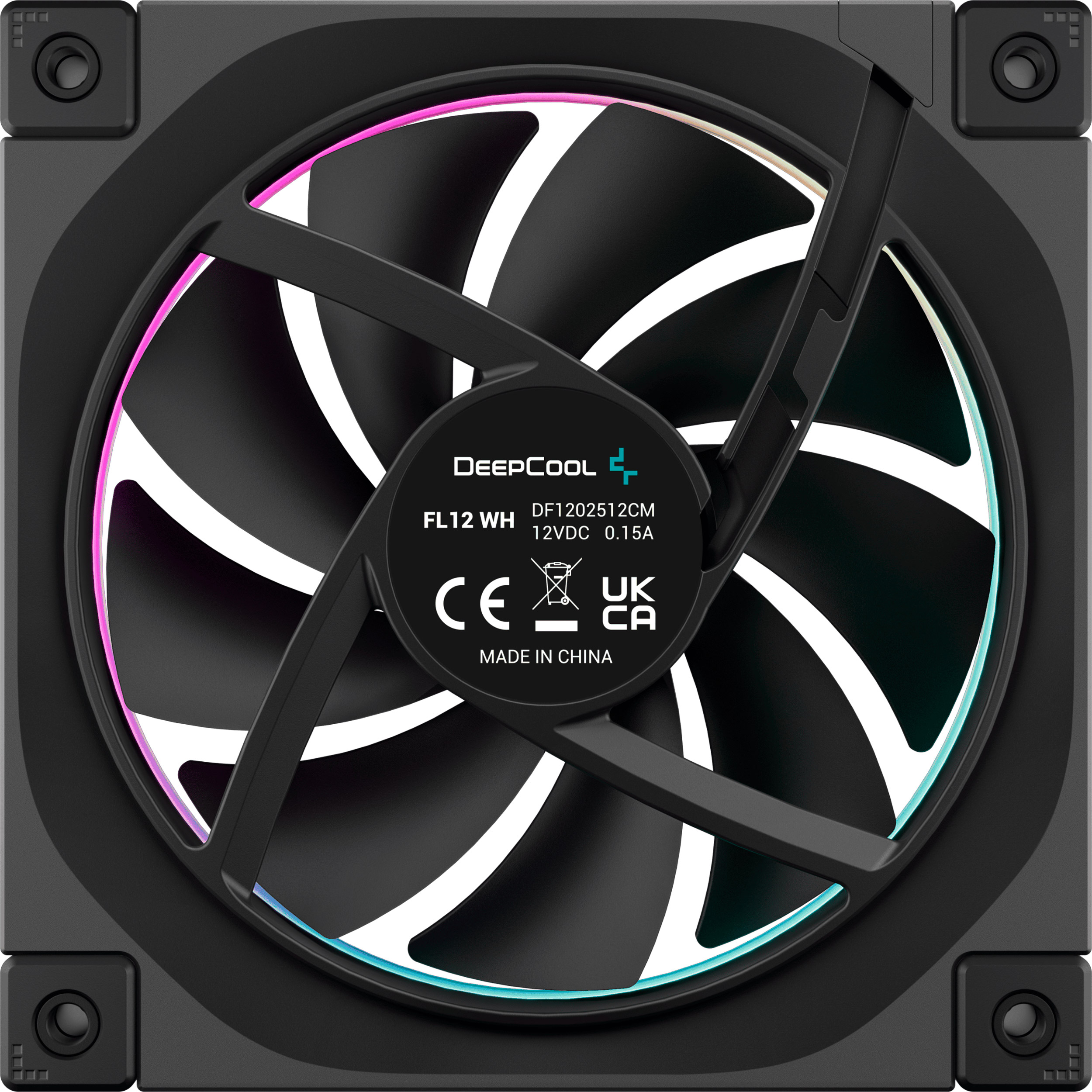 Вентилятор DEEPCOOL FL12 ARGB Black (R-FL12-BKAPN1-G)