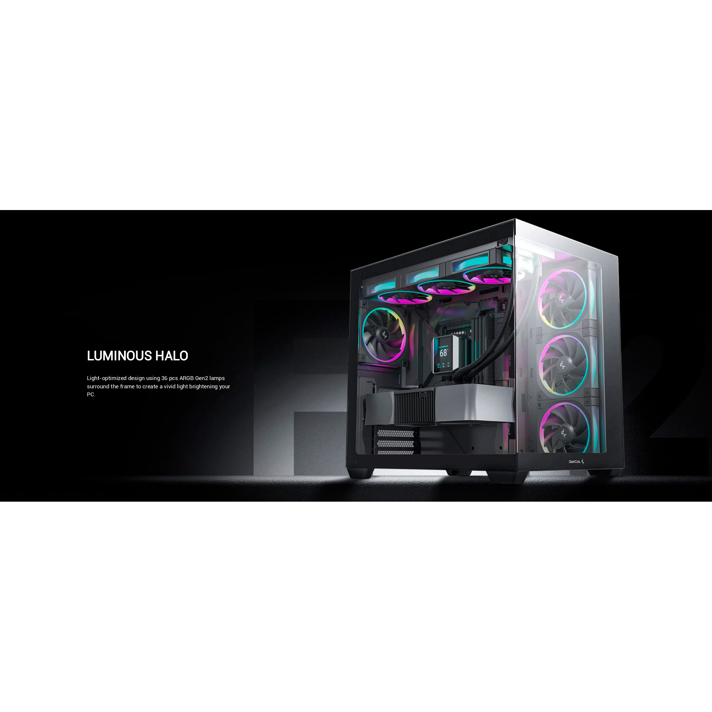 Вентилятор DEEPCOOL FL12 ARGB Black (R-FL12-BKAPN1-G)