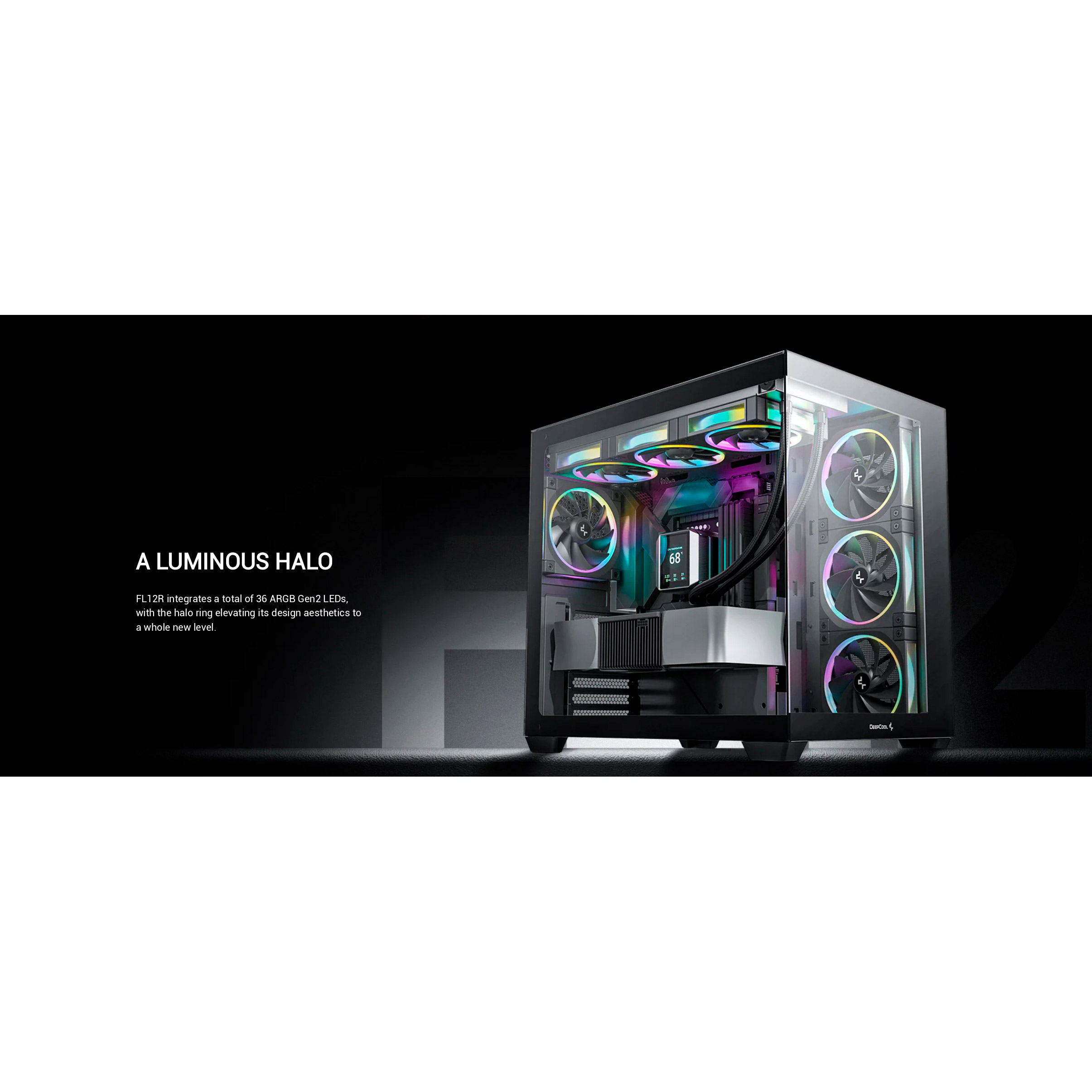 Вентилятор DEEPCOOL FL12R ARGB Black (R-FL12R-BKAPN1-G)
