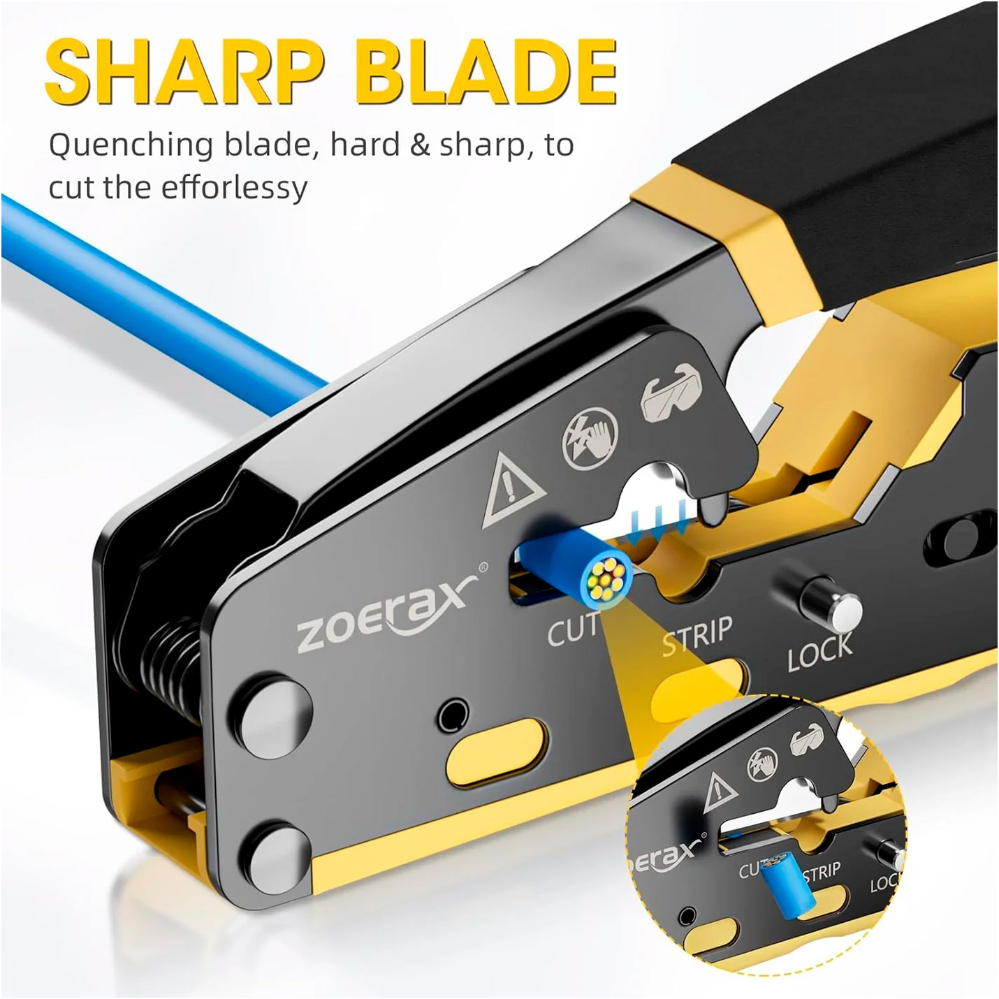 Інструмент для обтиску крученої пари ZOERAX WXQ-6088 RJ45 Crimping Tool