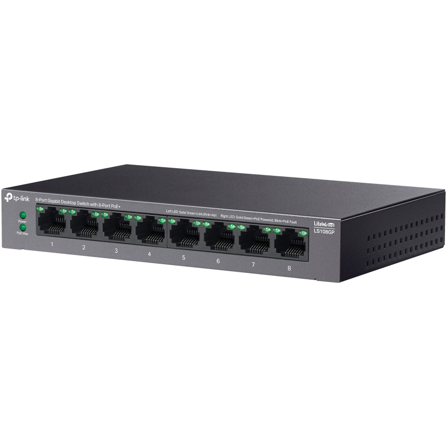 Коммутатор TP-LINK LiteWave LS108GP