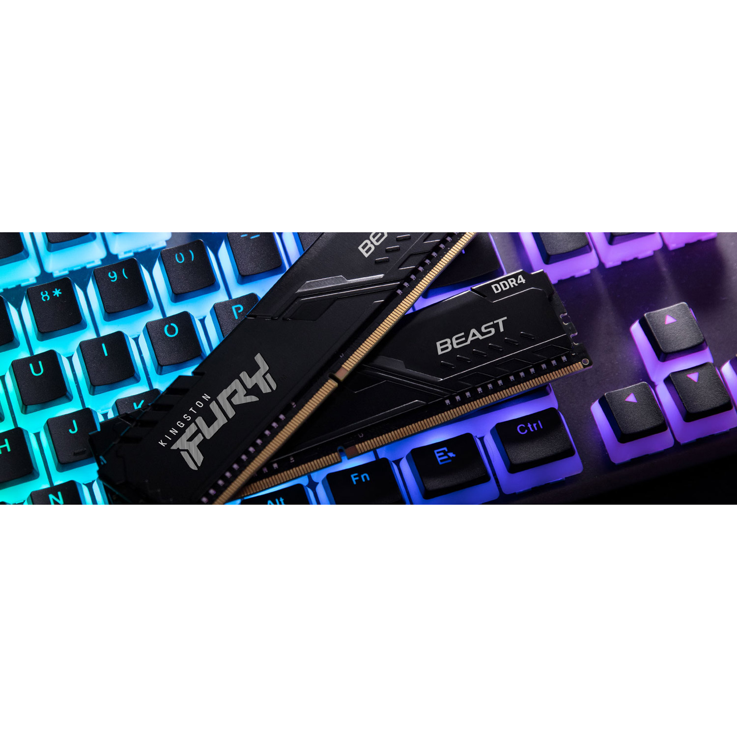 Модуль пам'яті KINGSTON FURY Beast DDR4 DDR4 3200MHz 16GB Kit 2x8GB Black (KF432C16BBK2/16WP)