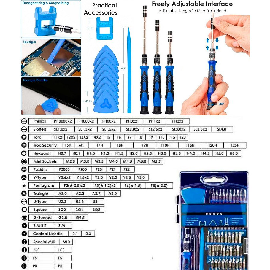 Набор инструментов HISMART 124-in-1