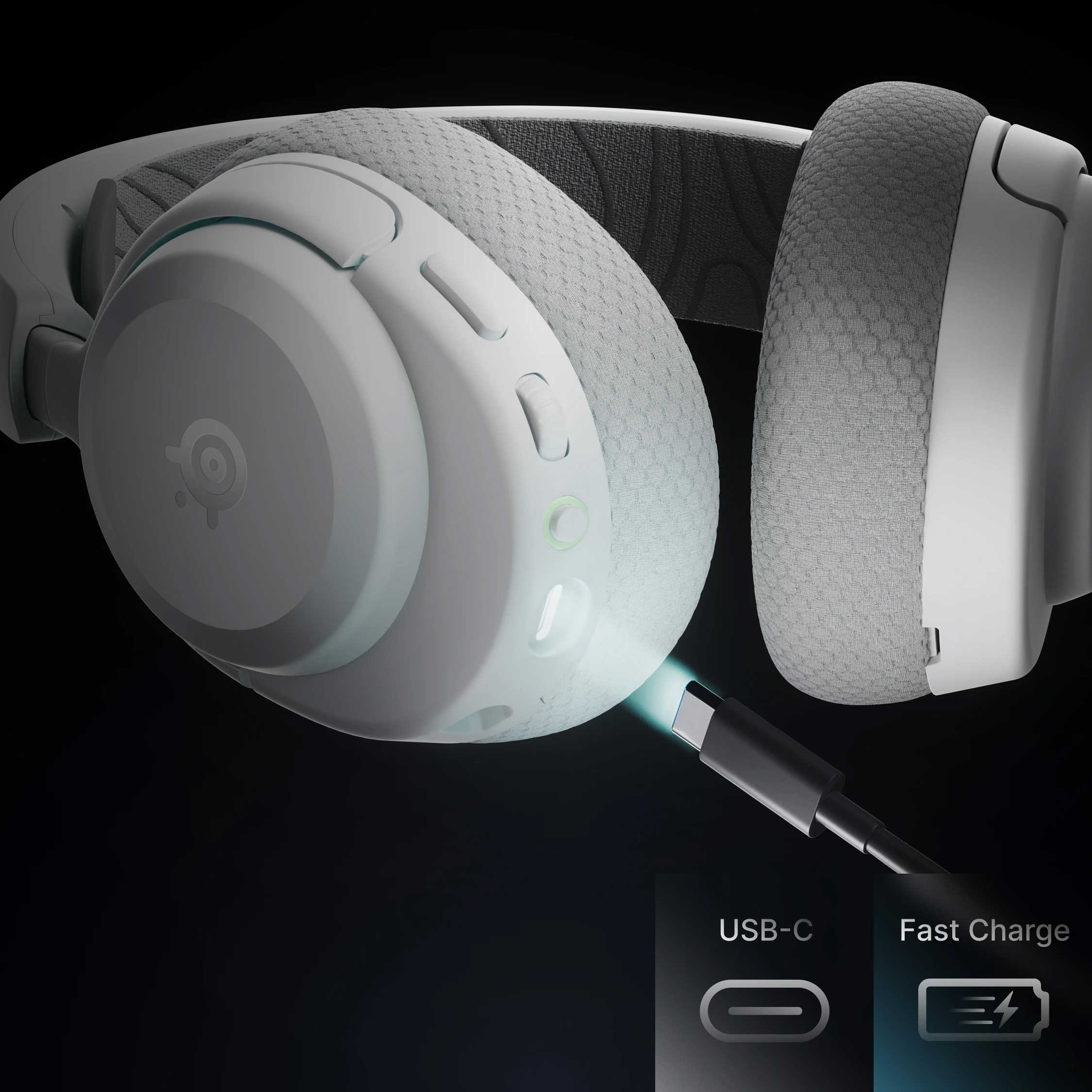 Наушники геймерские STEELSERIES Arctis Nova 3X Wireless White (61690)