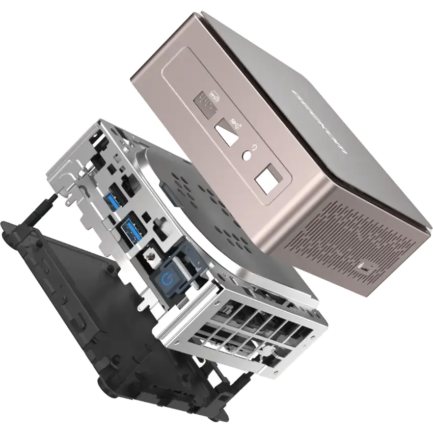 Неттоп GEEKOM A5 2025 (R5 7430U 2.3GHz/16GB/SSD 512GB/WF6/BT/W11P) (GMA57430U-16512-EU)