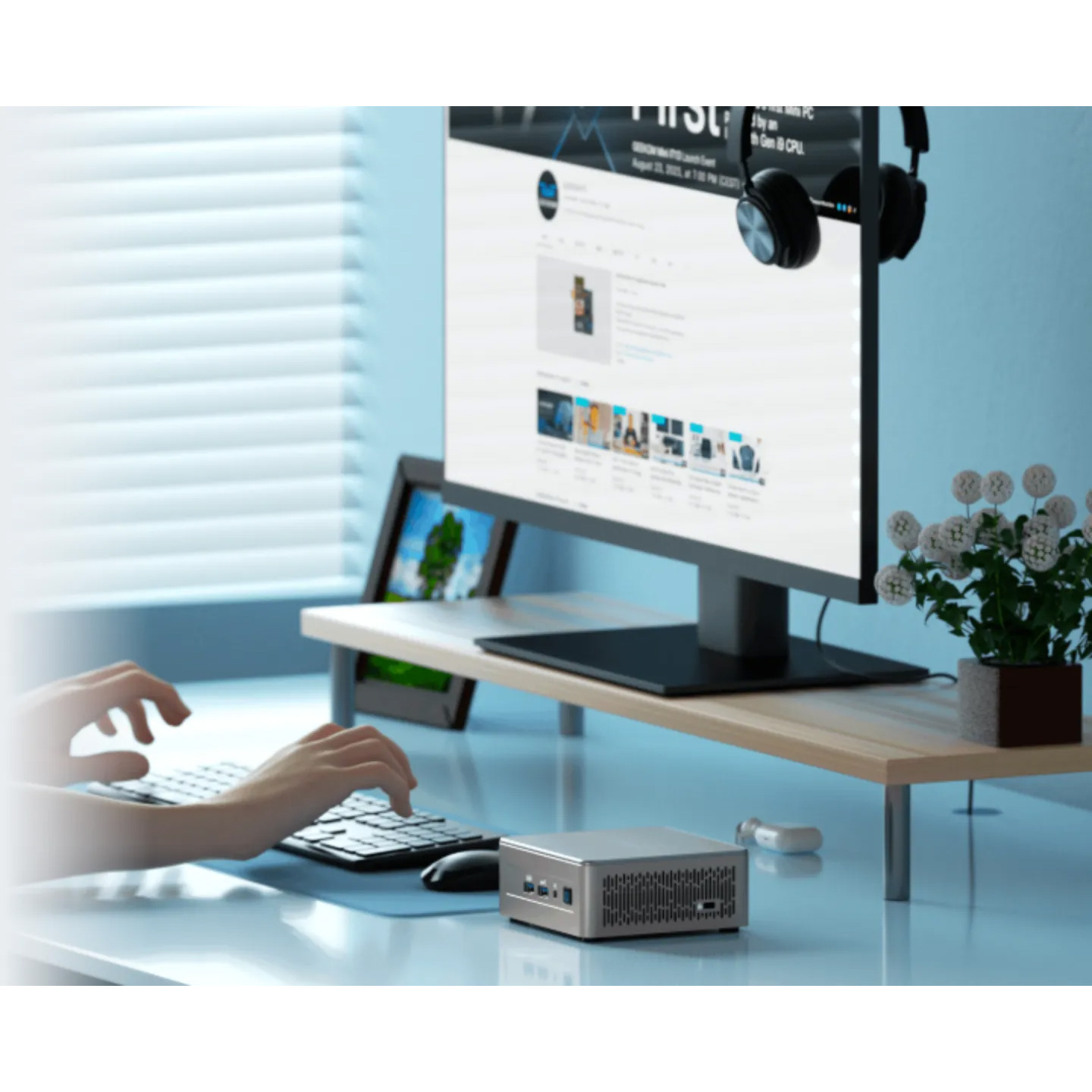 Неттоп GEEKOM A5 2025 (R5 7430U 2.3GHz/16GB/SSD 512GB/WF6/BT/W11P) (GMA57430U-16512-EU)