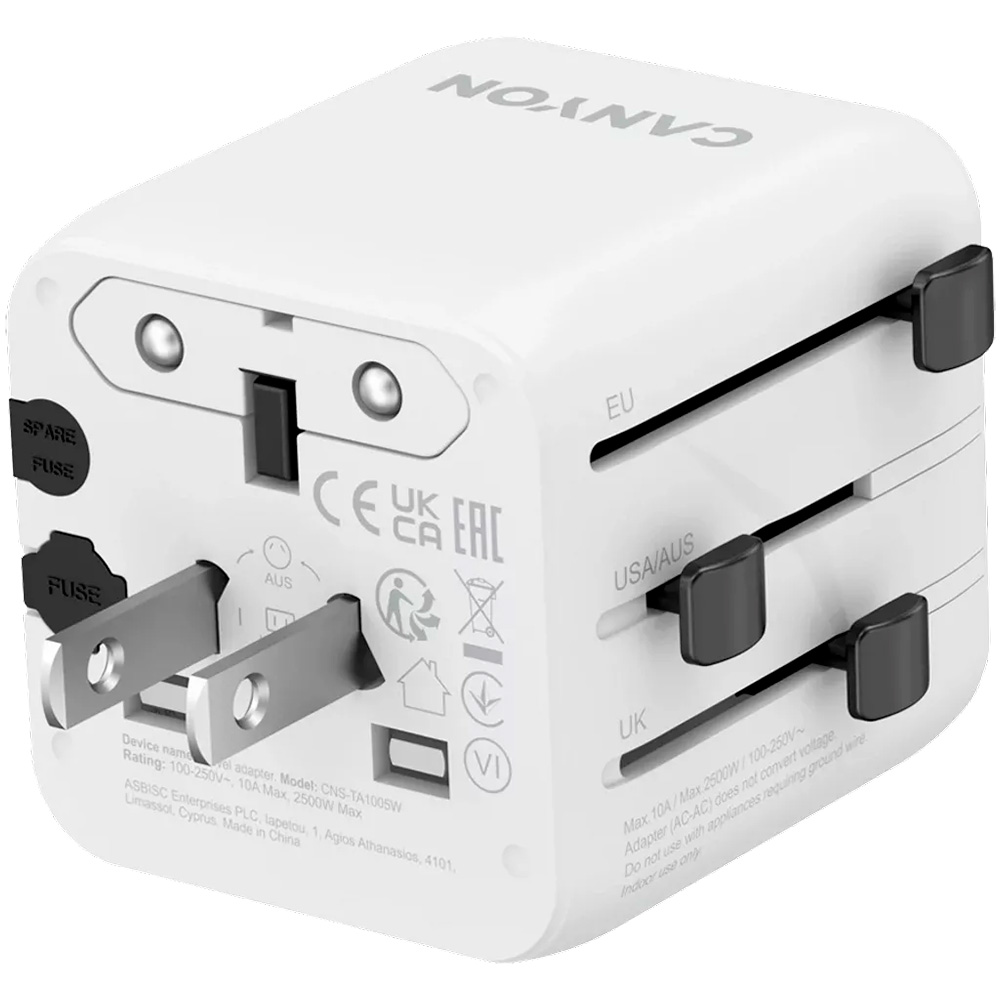 Универсальный сетевой переходник CANYON CNS-TA1005W White