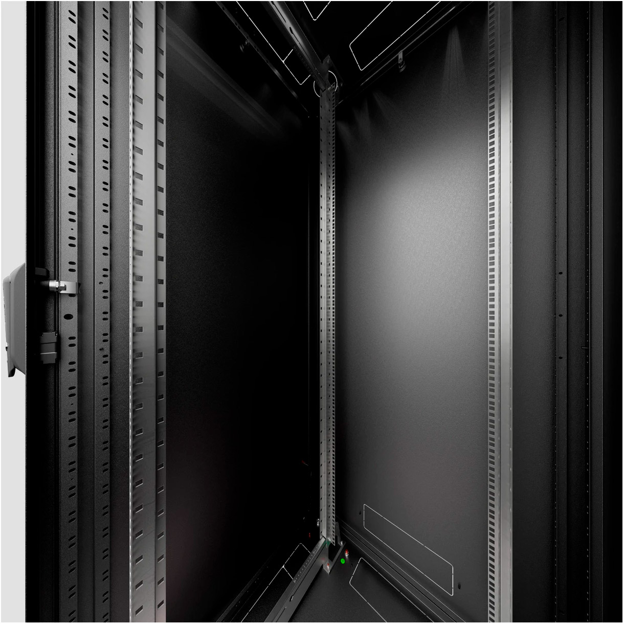 Підлогова шафа 19" CONTEG iSeven RI7-42-60/60-H (42U, 600x600мм, RAL9005)