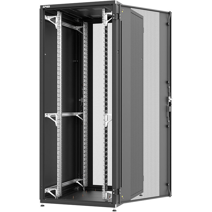 Підлогова шафа 19" ZPAS W-IT-246080-44AA-2-161FB (24U, 600x800мм, RAL9005)