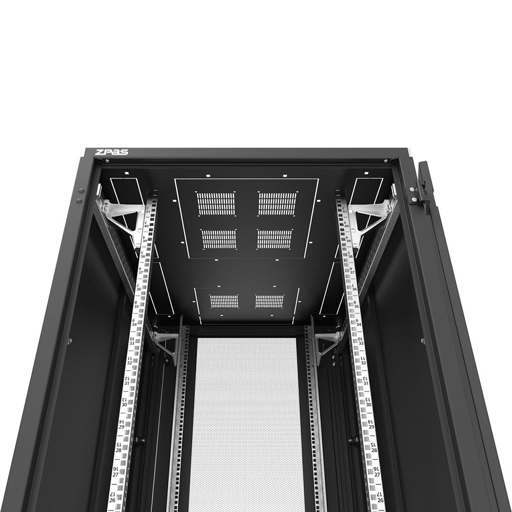 Підлогова шафа 19" ZPAS W-IT-246080-44AA-2-161FB (24U, 600x800мм, RAL9005)