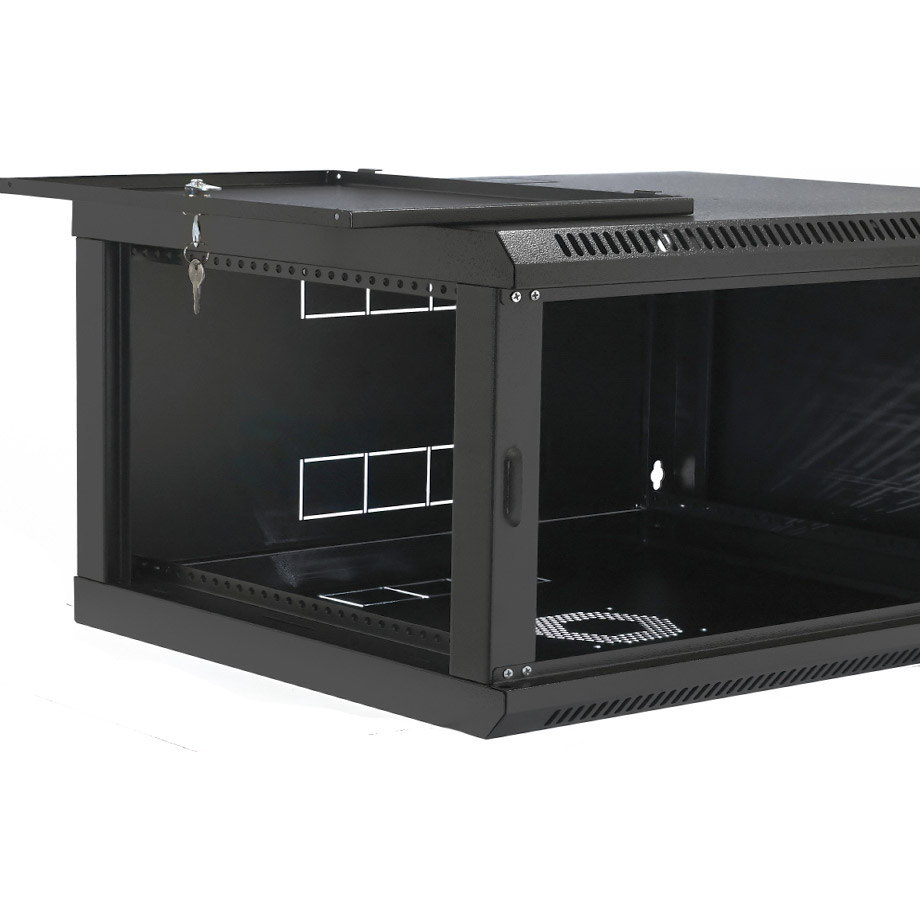 Настенный шкаф 19" CMS UA-MGSW1L44B (4U, 600x400мм, RAL9005)
