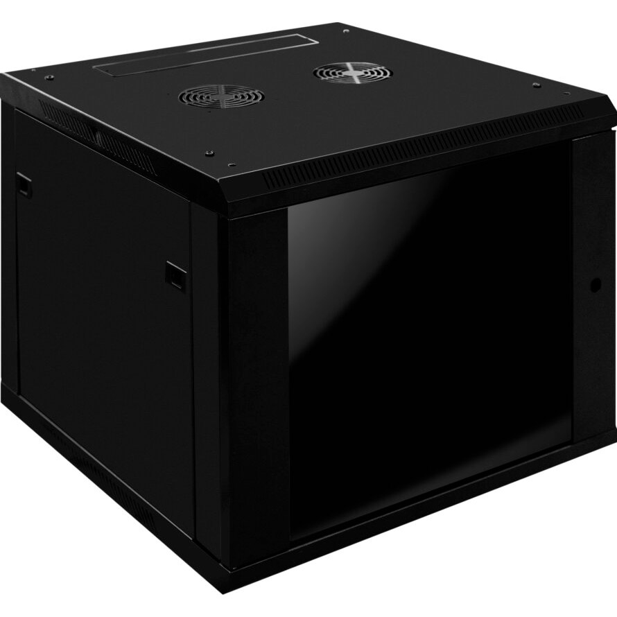 Настінна шафа 19" GREENVISION GV-9060 (9U, 600x600мм, RAL9005)