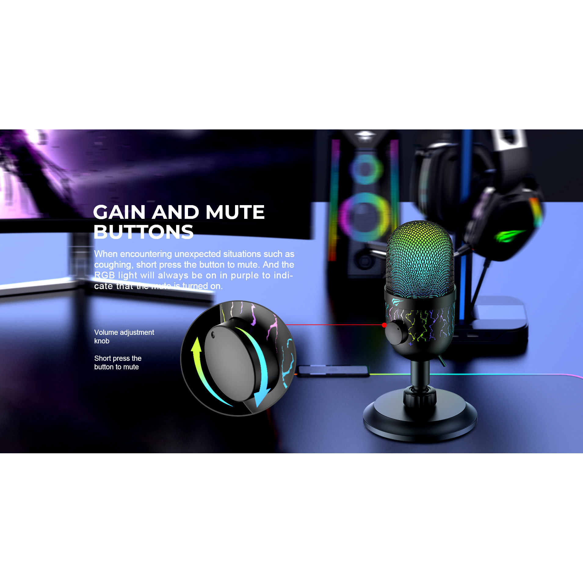 Микрофон HAVIT HV-GK52 Black