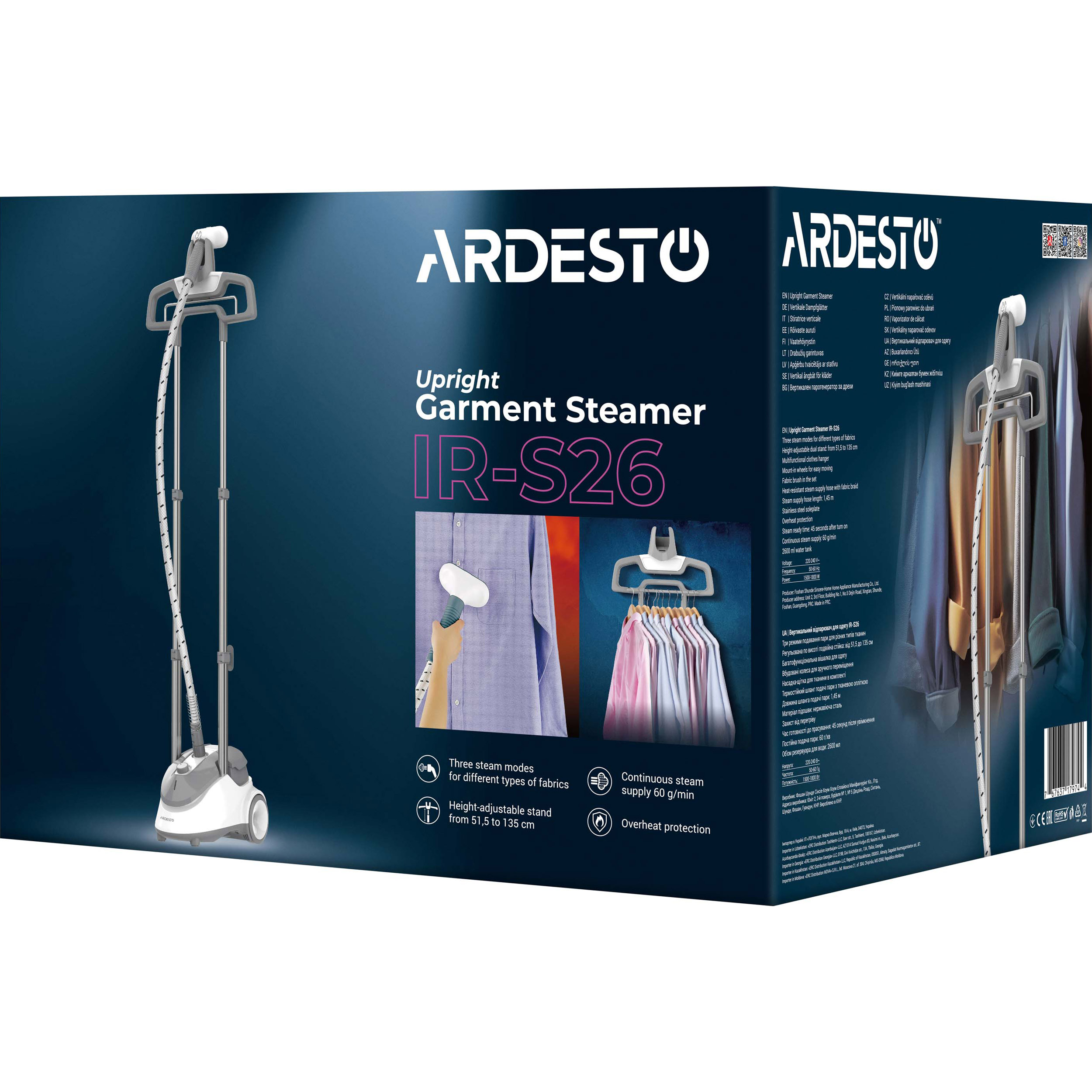 Відпарювач для одягу ARDESTO IR-S26