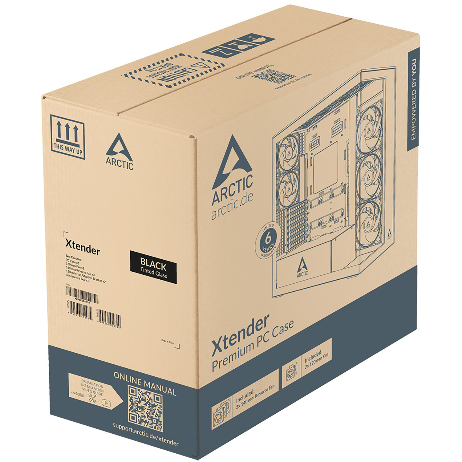 Корпус ARCTIC Xtender VG Black