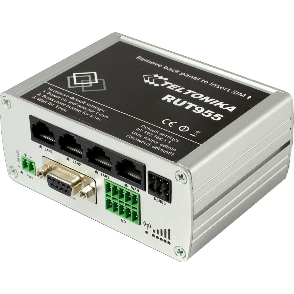 Маршрутизатор TELTONIKA RUT955 4G LTE Silver (RUT955T7)