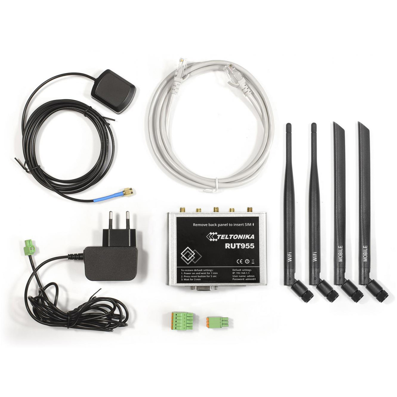 Маршрутизатор TELTONIKA RUT955 4G LTE Silver (RUT955T7)