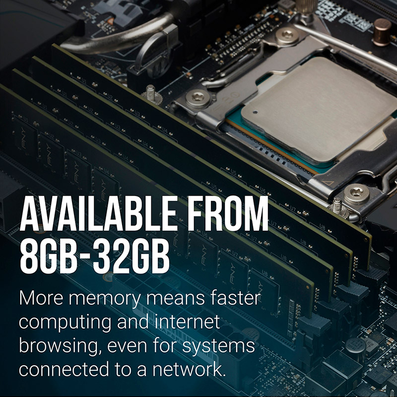 Модуль пам'яті PNY Value DDR4 3200MHz 8GB (MD8GSD43200-SI)