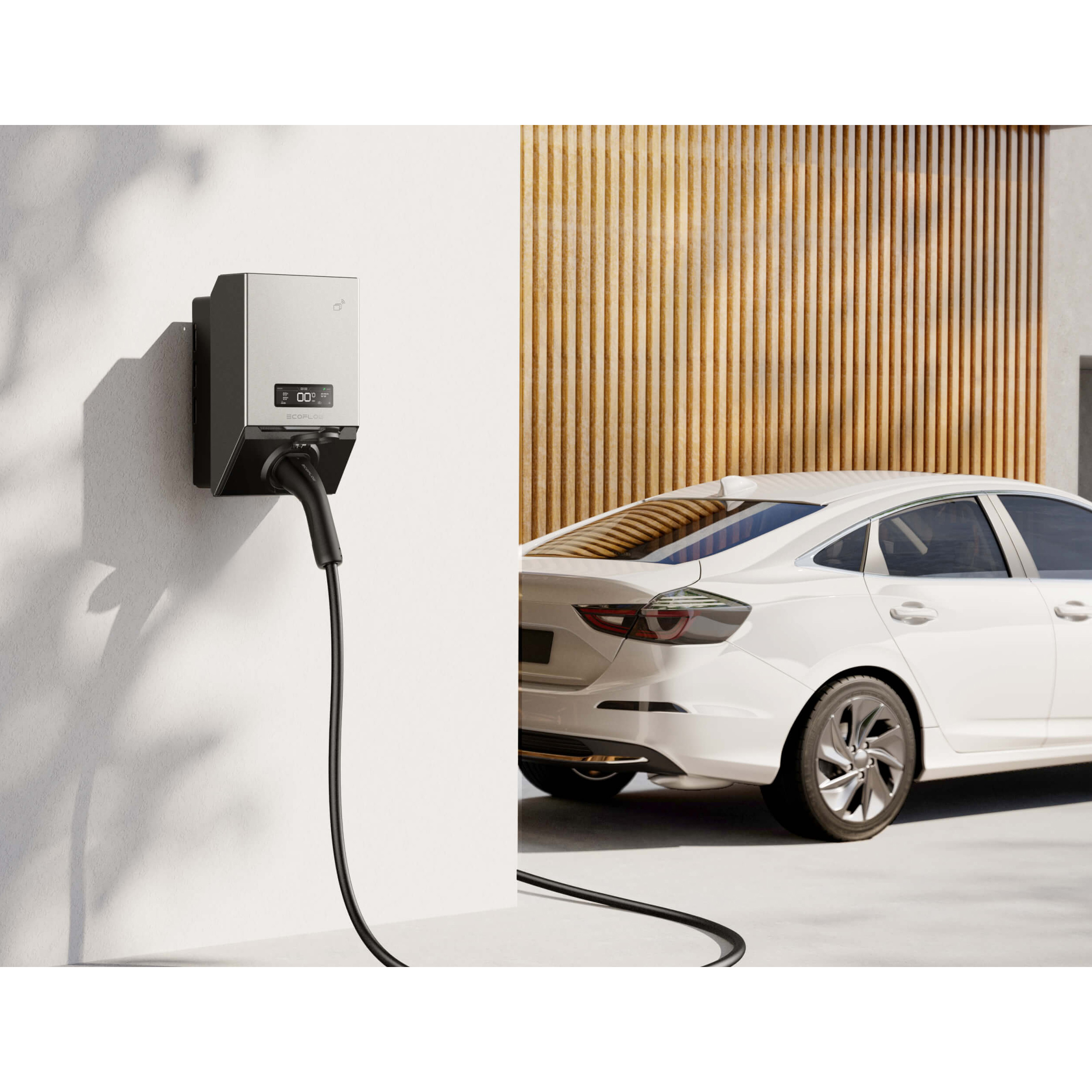 Зарядная станция для электромобилей ECOFLOW PowerPulse 2 Type 2, 22кВт, 16/32A, 3 фазы, 5м