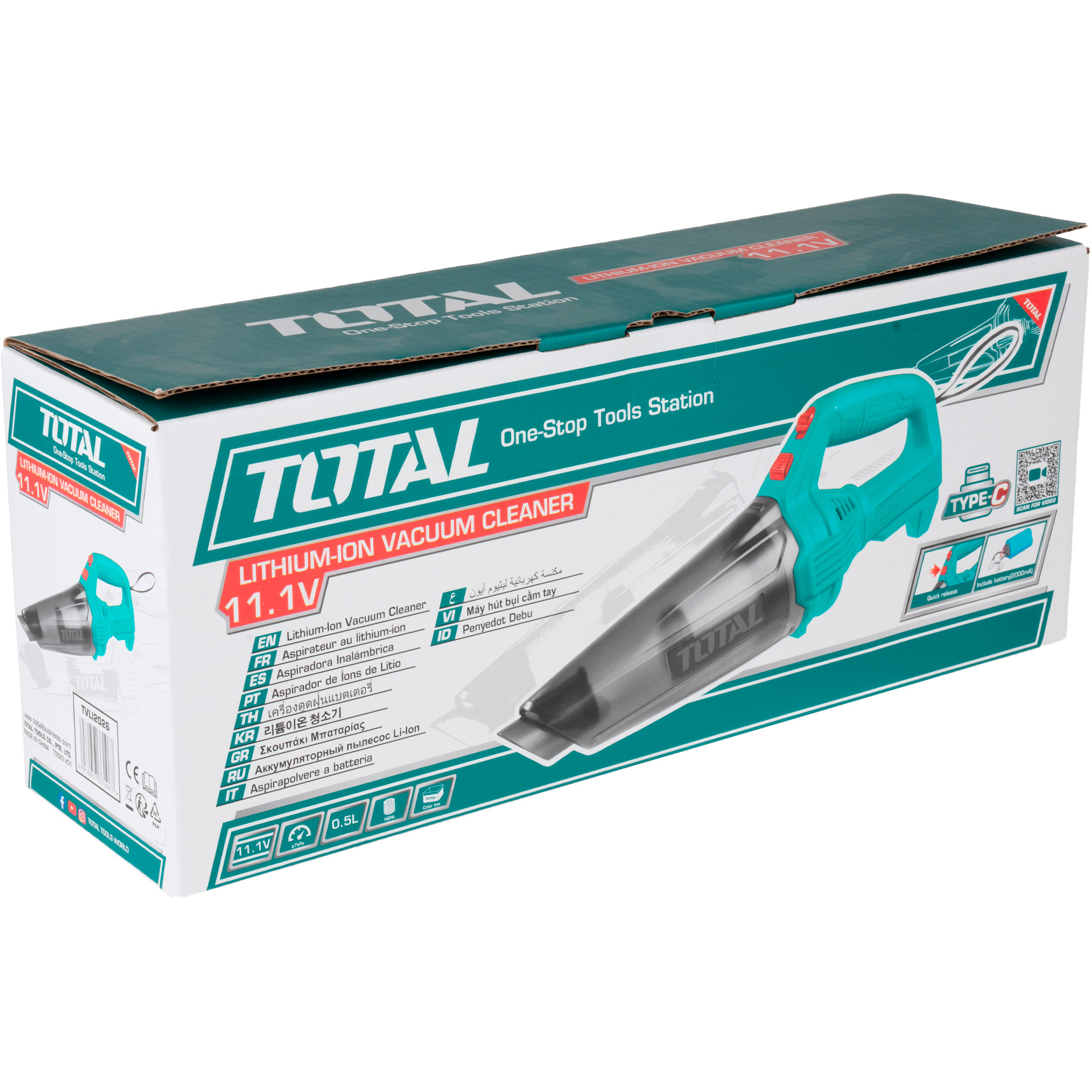Пилосос автомобільний TOTAL TVLI2026