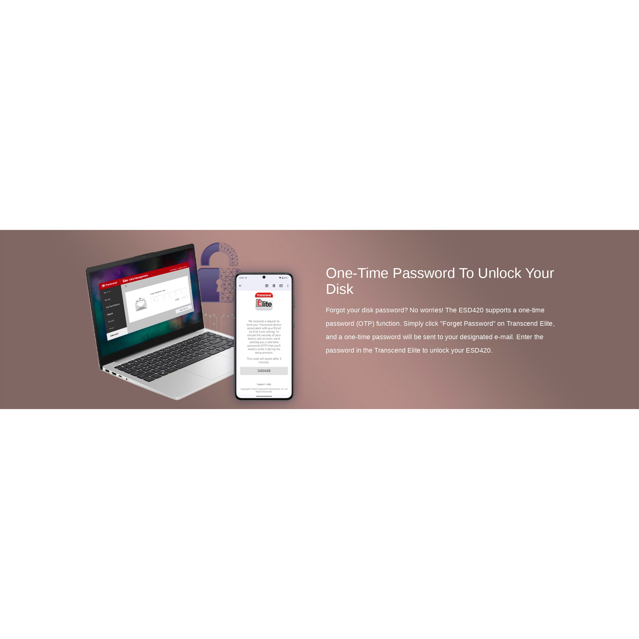 Портативний SSD диск TRANSCEND ESD420 2TB USB3.2 Gen2x2 Iron Gray (TS2TESD420C)