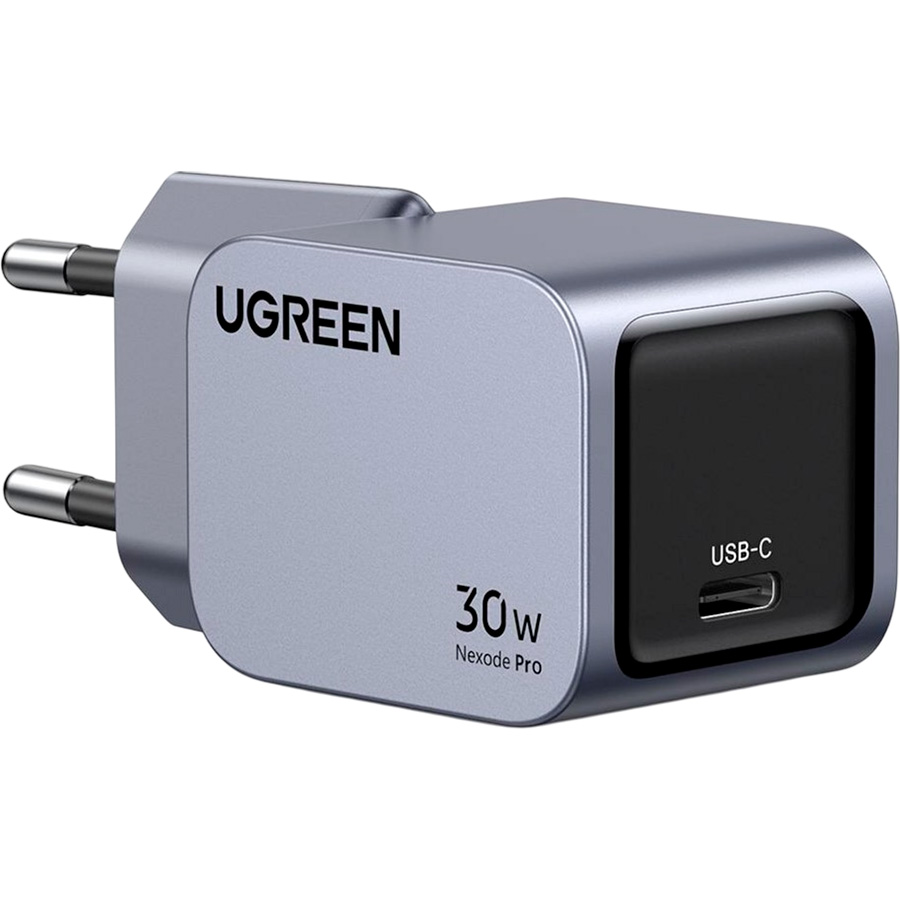 Зарядний пристрій UGREEN X703 Nexode Pro 30W 1xUSB-C, PD3.0, QC4.0 GaN Wall Charger Gray (35006)