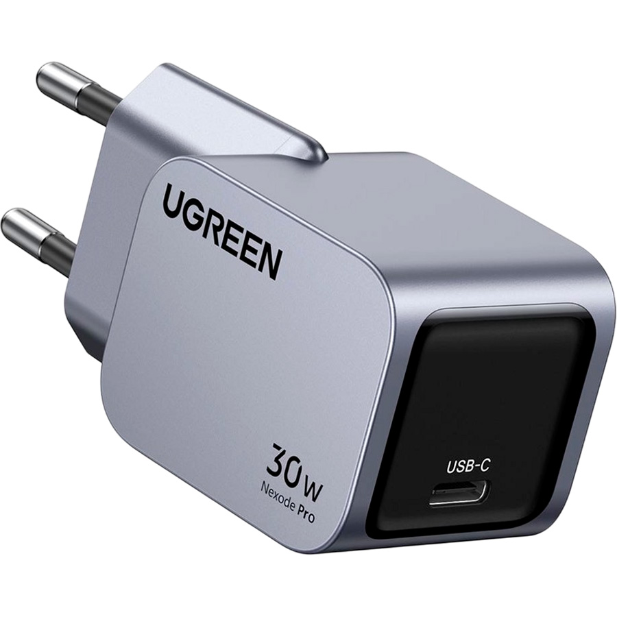 Зарядний пристрій UGREEN X703 Nexode Pro 30W 1xUSB-C, PD3.0, QC4.0 GaN Wall Charger Gray (35006)