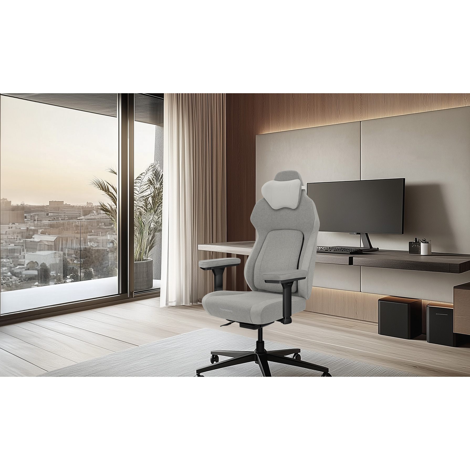 Кресло геймерское TX3 Core Smart Loft Light Gray
