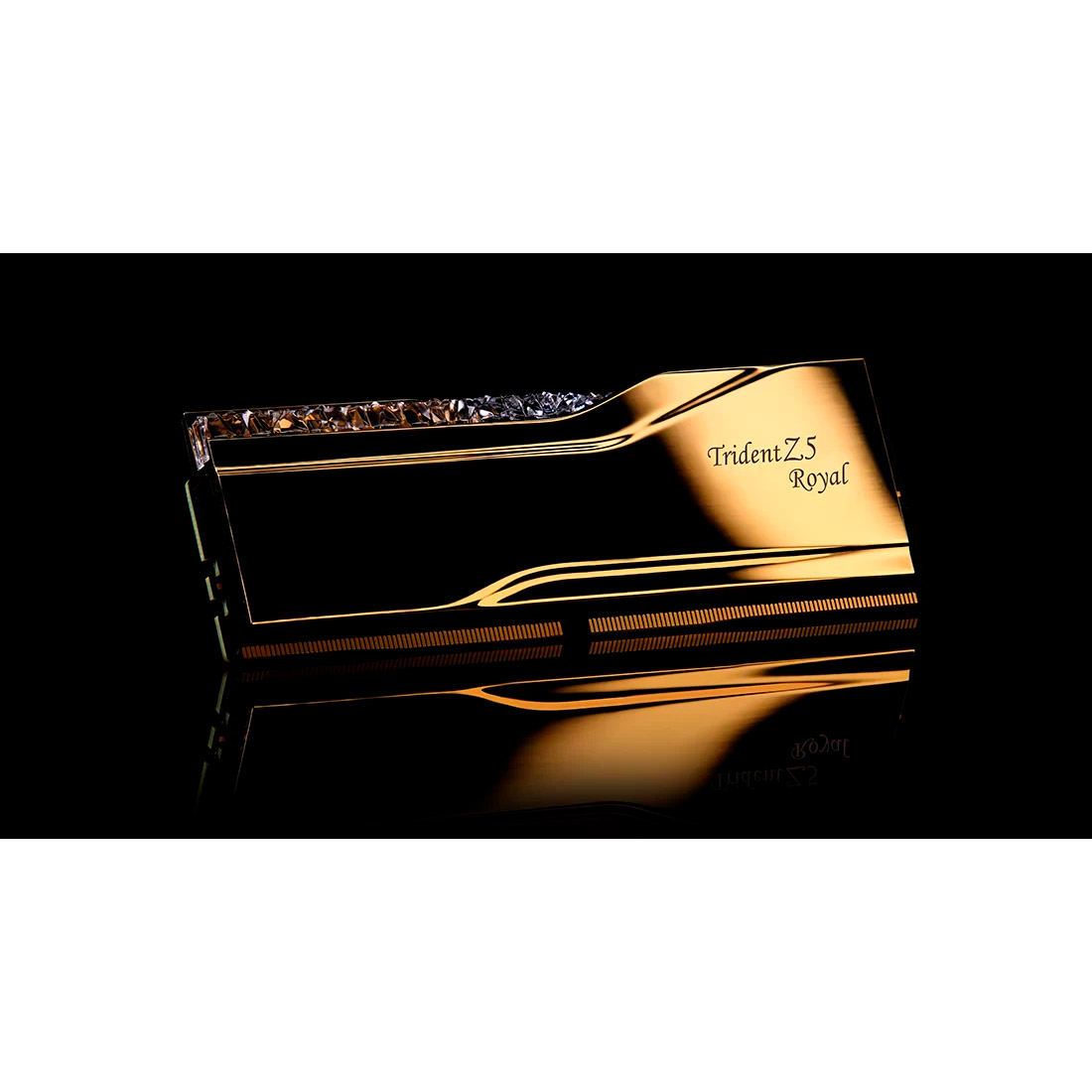 Модуль пам'яті G.SKILL Trident Z5 Royal DDR5 6000MHz 32GB Kit 2x16GB Gold (F5-6000J2836G16GX2-TR5G)