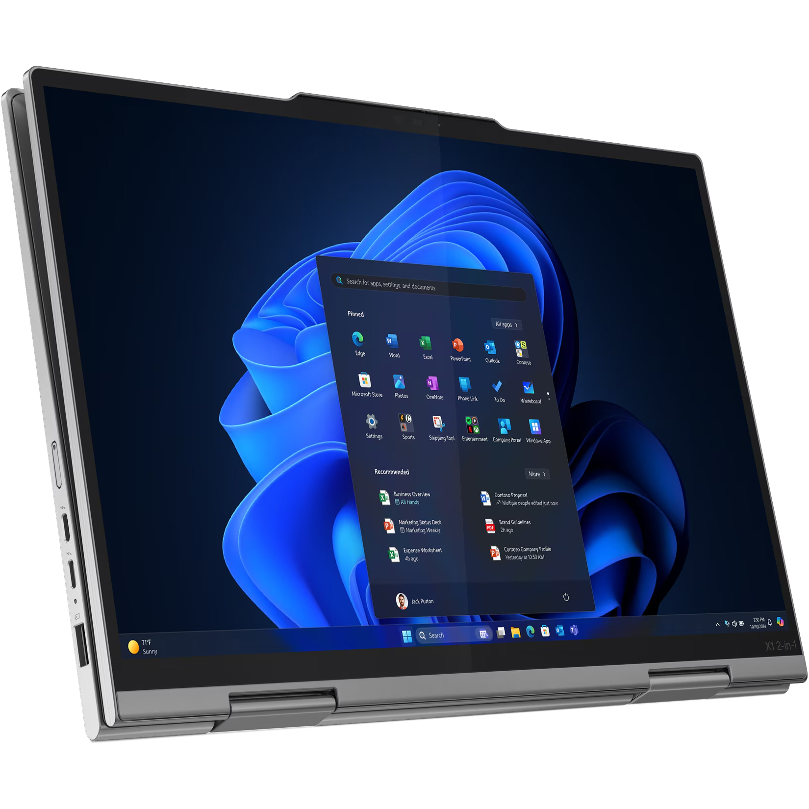 Ноутбук LENOVO ThinkPad X1 2-in-1 G10 Gray (21NVS0LJ00)