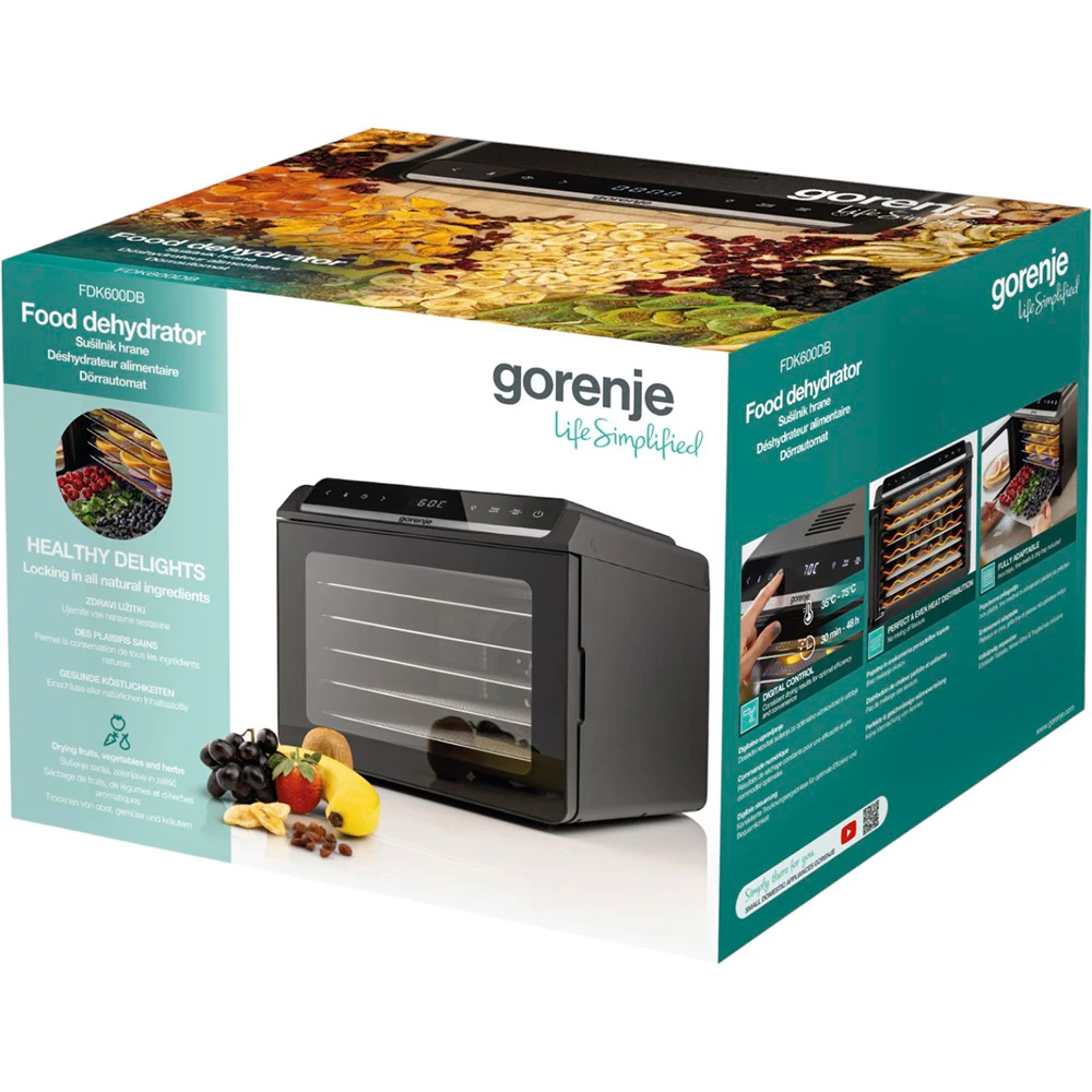Сушилка для овощей и фруктов GORENJE FDK600DB (746294)