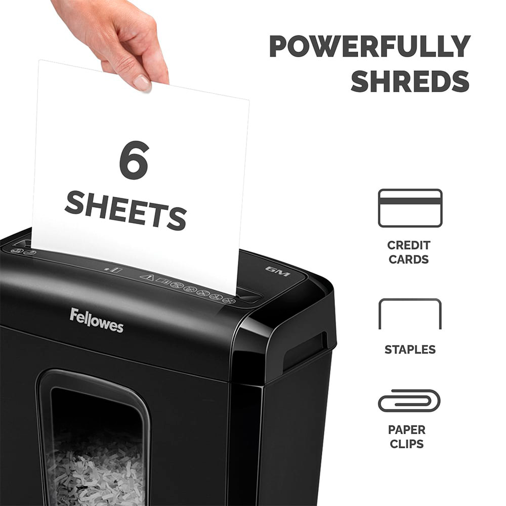 Уничтожитель документов FELLOWES 6M (4x12) (F.U4631101)